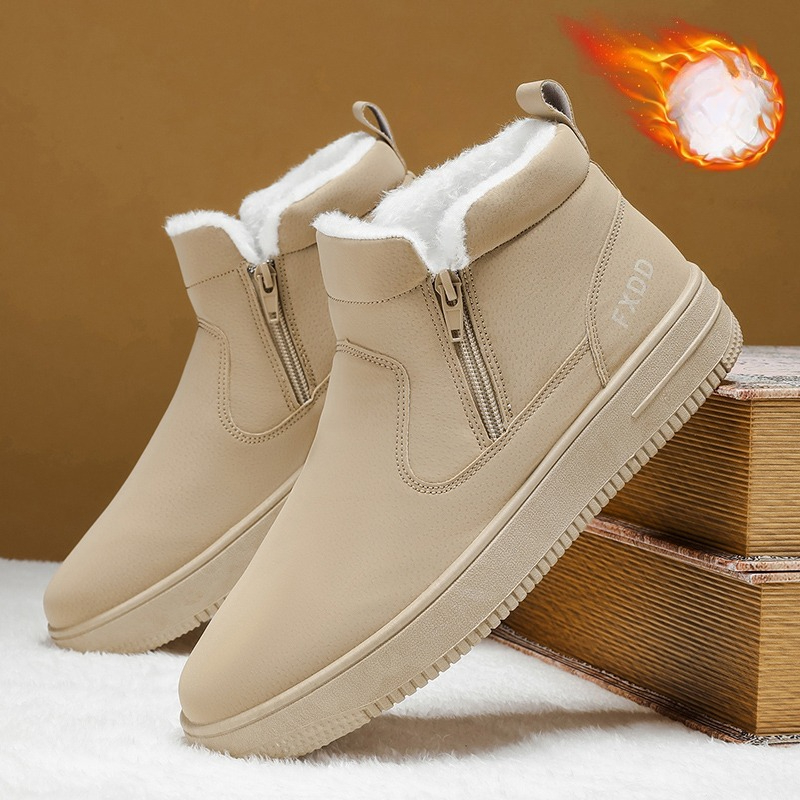 Men Shoes Online - Slip on Fleece Lined Boots Comfort
