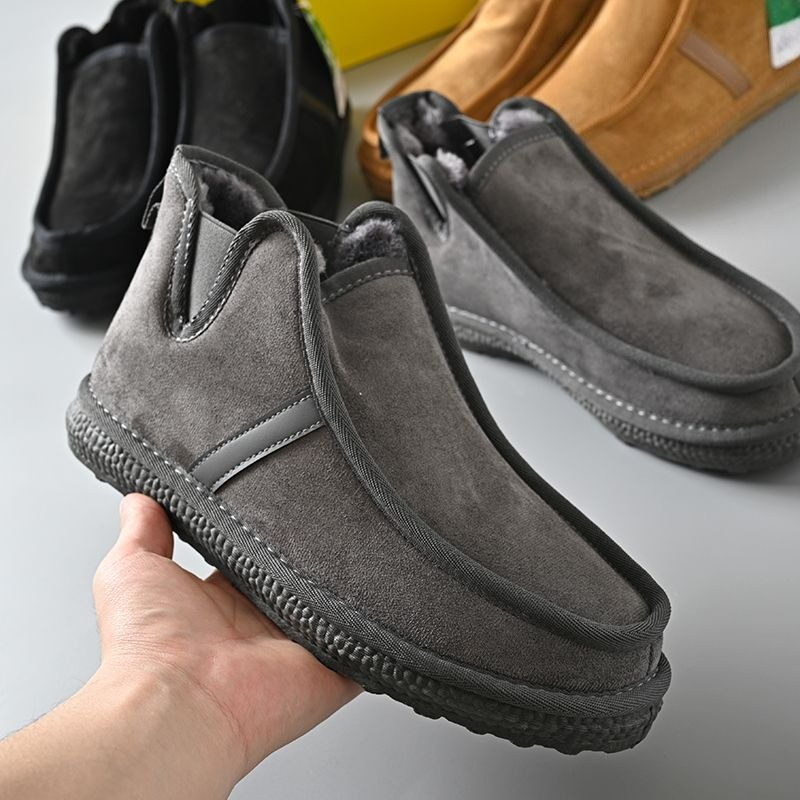 Men Shoes Online - Winter Snow Boots Men Warm Fleece