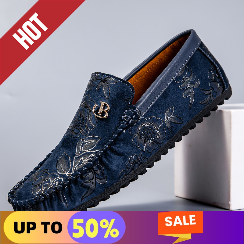 Men'S Shoes Hugo Boss - Leisure Leather Loafers Men Design Moccasin