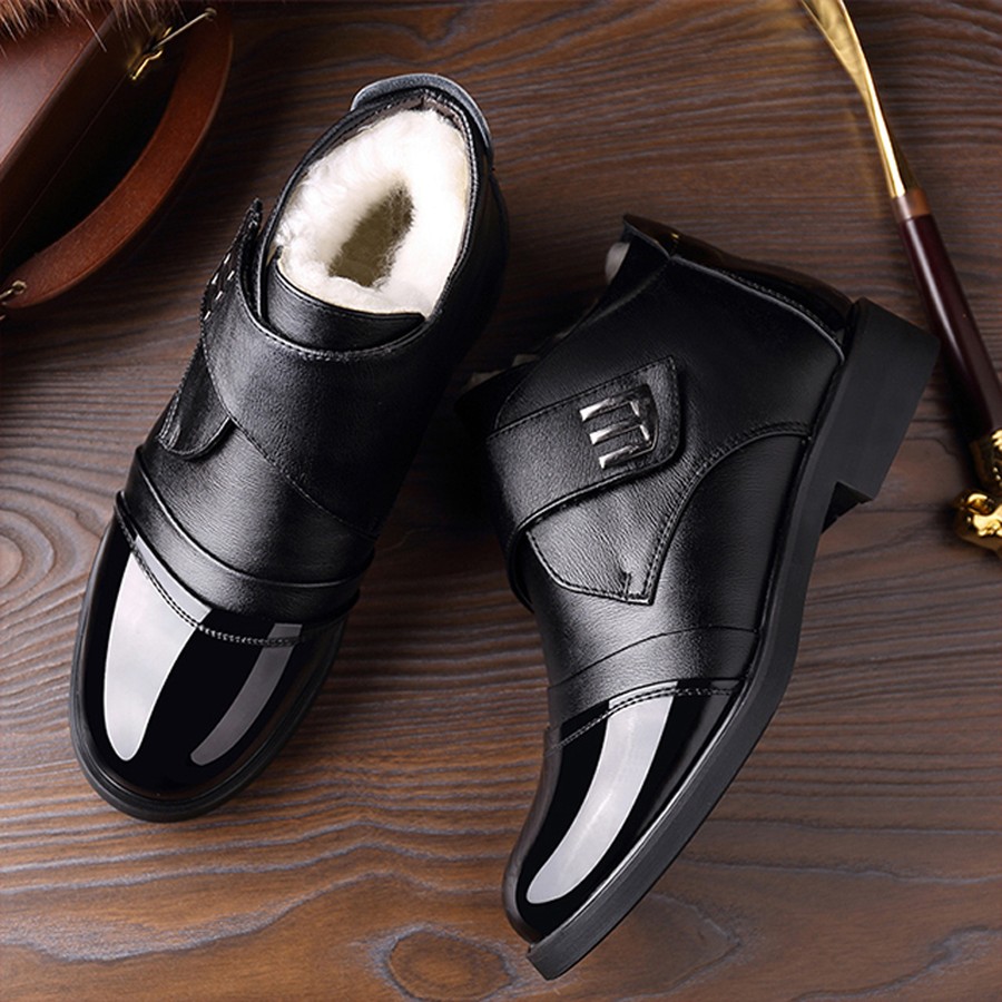 Men Shoes Online - Men's Winter Warm-Lined Chelsea Ankle Boots,
