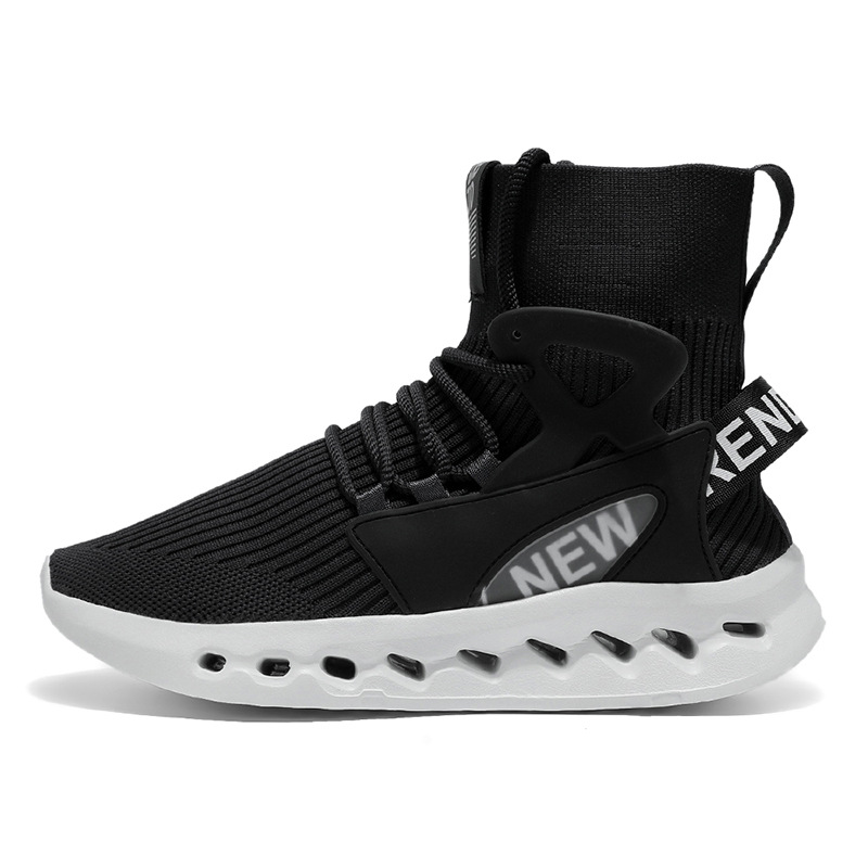 Trendy Men High Top Sock Shoes - Men Shoes Office ulasan dan harga