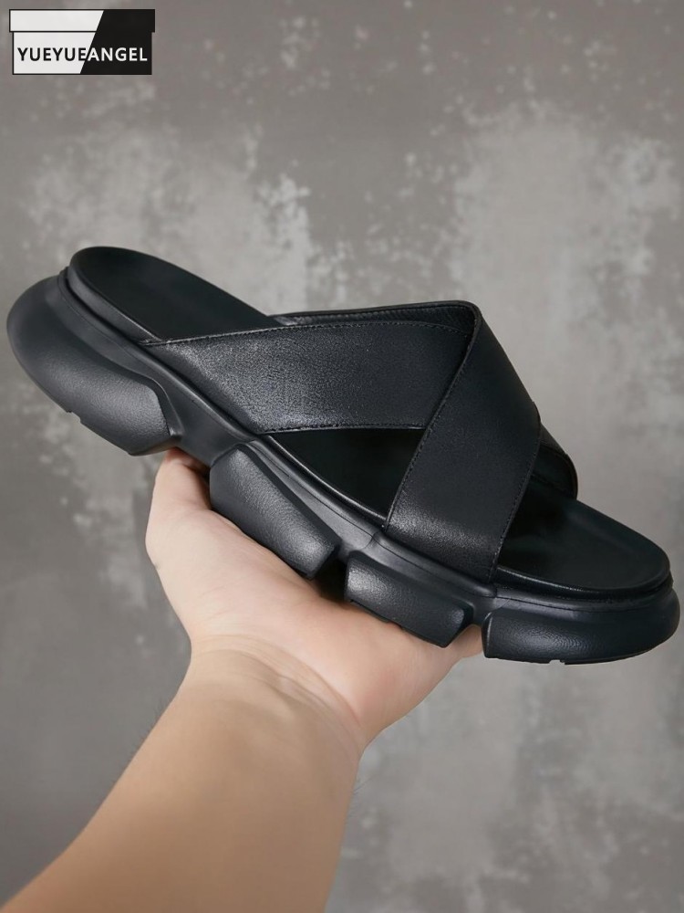 Trendy Male Cowhide Platform H - Men Shoes Size Chart ulasan dan harga