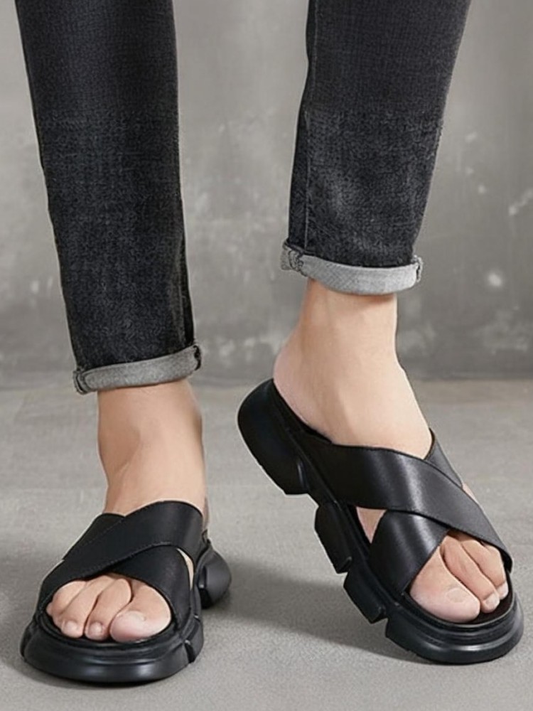 Trendy Male Cowhide Platform H - Men Shoes Size Chart ulasan dan harga