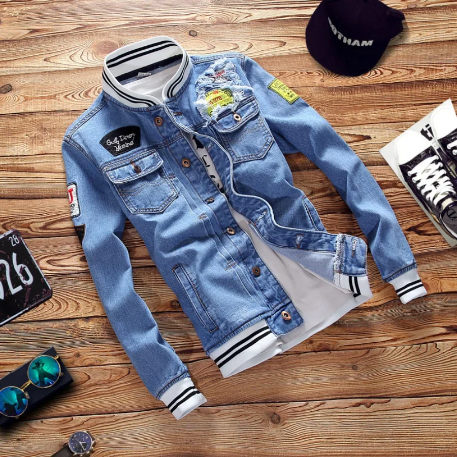 New 2026 Men's Denim Jackets F - Men'S Shoes For Jeans ulasan dan harga