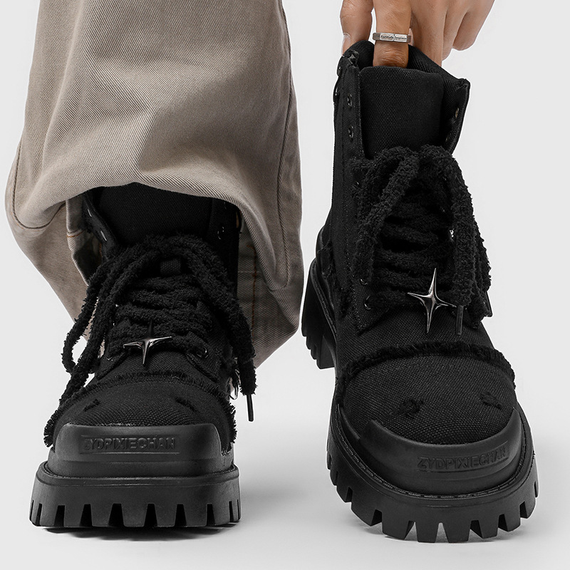 Men's High Top Platform Boots  - Men Shoes Office ulasan dan harga