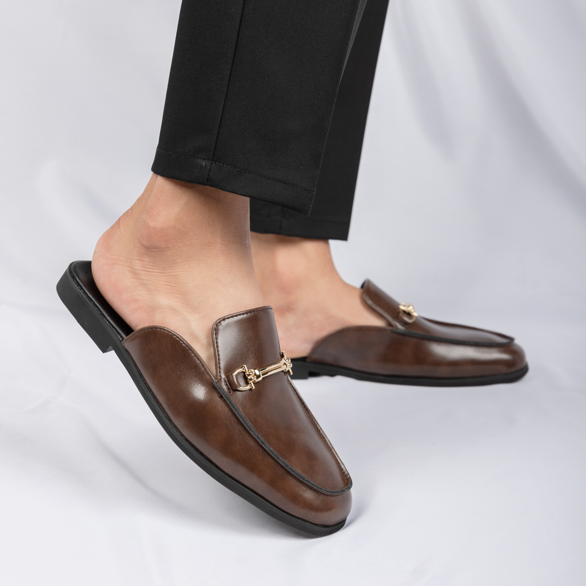 Casual Mules Men Leather Loafe - Men'S Shoes Hugo Boss ulasan dan harga