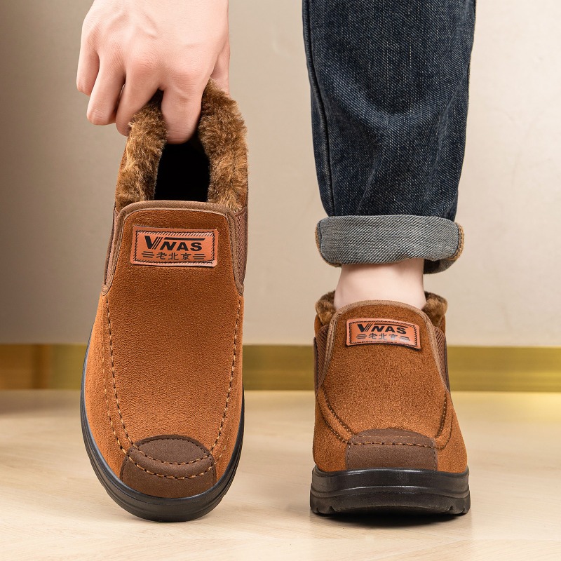 Men Winter Plush‑Lined Slip‑On - Men Shoes Online ulasan dan harga