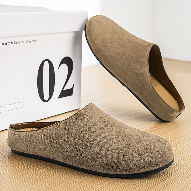 Men's New Slip-On Mules Closed - Men Shoes Office ulasan dan harga
