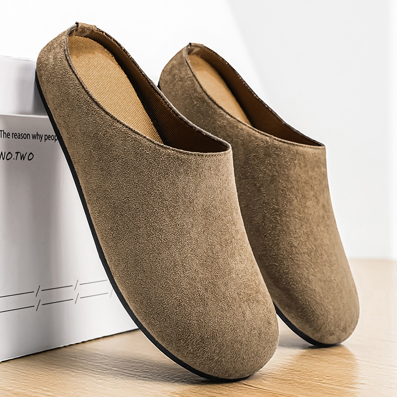 Men's New Slip-On Mules Closed - Men Shoes Office ulasan dan harga