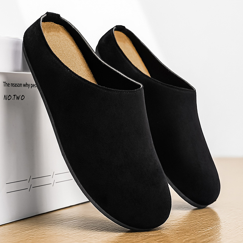 Men's New Slip-On Mules Closed - Men Shoes Office ulasan dan harga