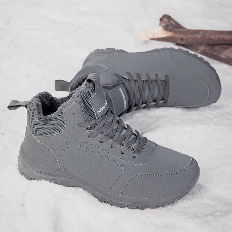 Winter Men's Boots Warm Plush  - Men Shoes Office ulasan dan harga