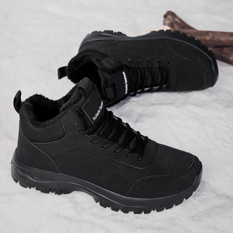 Winter Men's Boots Warm Plush  - Men Shoes Office ulasan dan harga