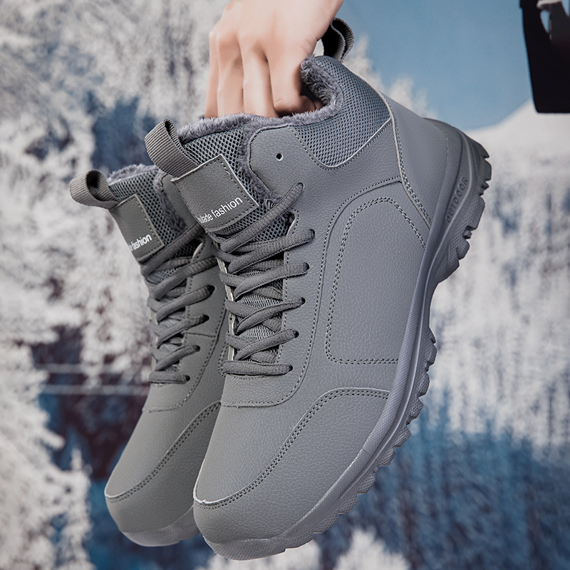 Winter Men's Boots Warm Plush  - Men Shoes Office ulasan dan harga