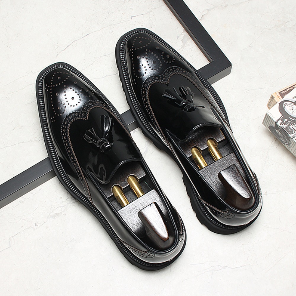 Men's Casual Business Leather  - Men Shoes Eu To Us ulasan dan harga