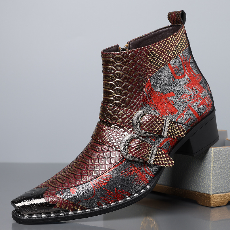 Men's 2026 Retro Cowboy Leathe - Men Shoes Size Chart ulasan dan harga