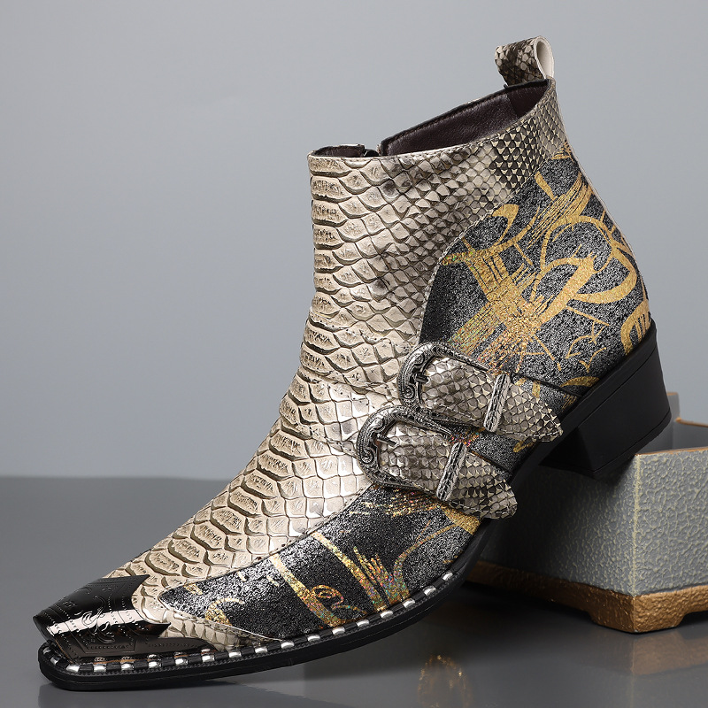 Men's 2026 Retro Cowboy Leathe - Men Shoes Size Chart ulasan dan harga