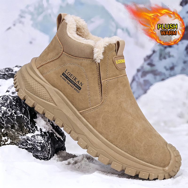 Men Warm Plush Lined Ankle Boo - Men Shoes Online ulasan dan harga