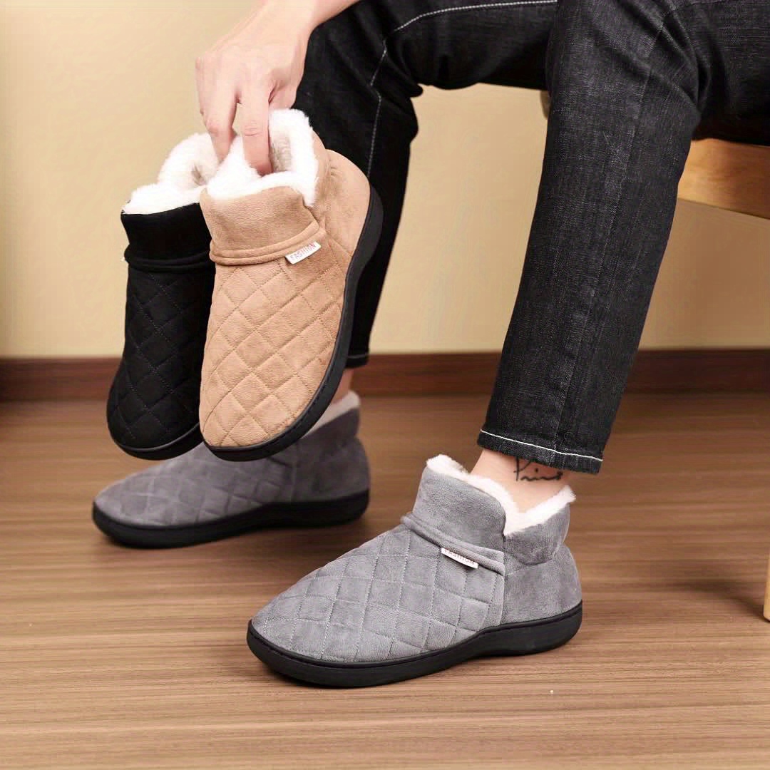 Unisex Winter Cotton Slippers  - Men Shoes Online ulasan dan harga