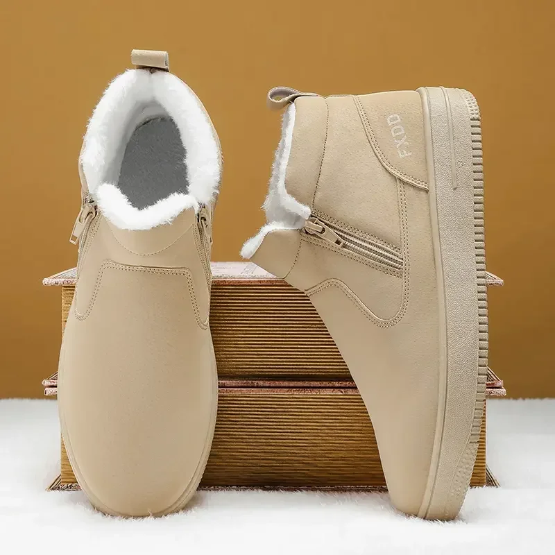Slip on Fleece Lined Boots Com - Men Shoes Online ulasan dan harga