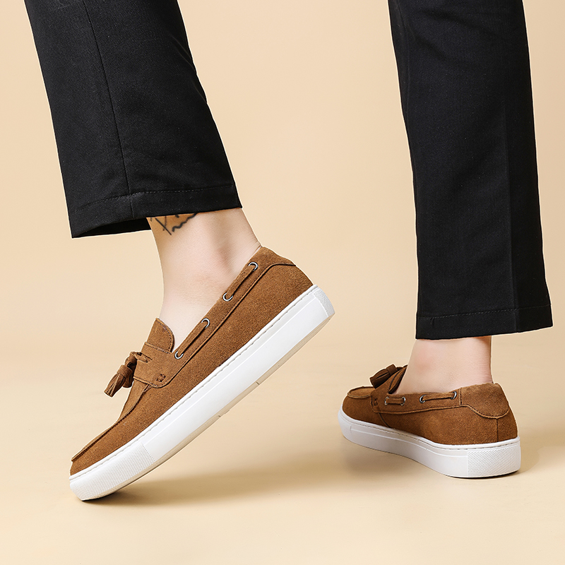 Classic Men's Suede Leather Ta - Men'S Shoes Hugo Boss ulasan dan harga