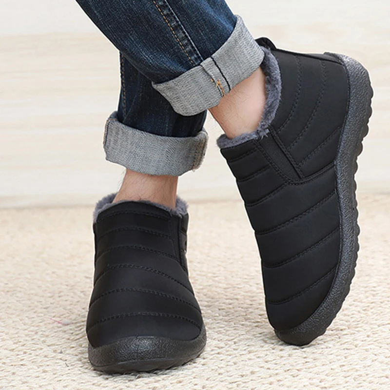 Fashion Men's Snow Boots Ankle - Men Shoes Office ulasan dan harga