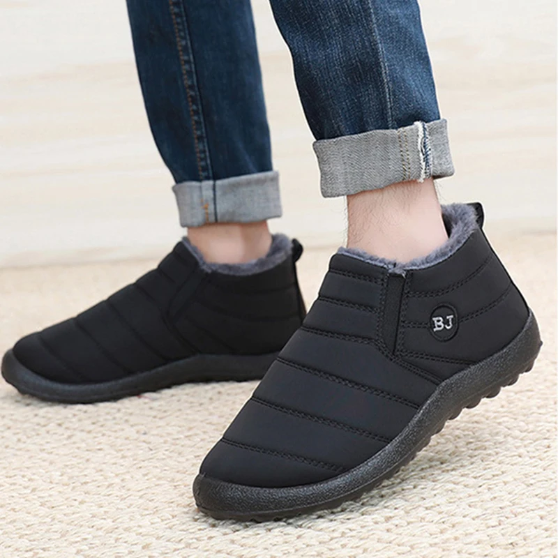 Fashion Men's Snow Boots Ankle - Men Shoes Office ulasan dan harga