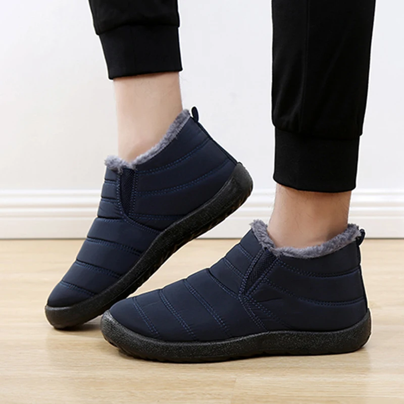 Fashion Men's Snow Boots Ankle - Men Shoes Office ulasan dan harga