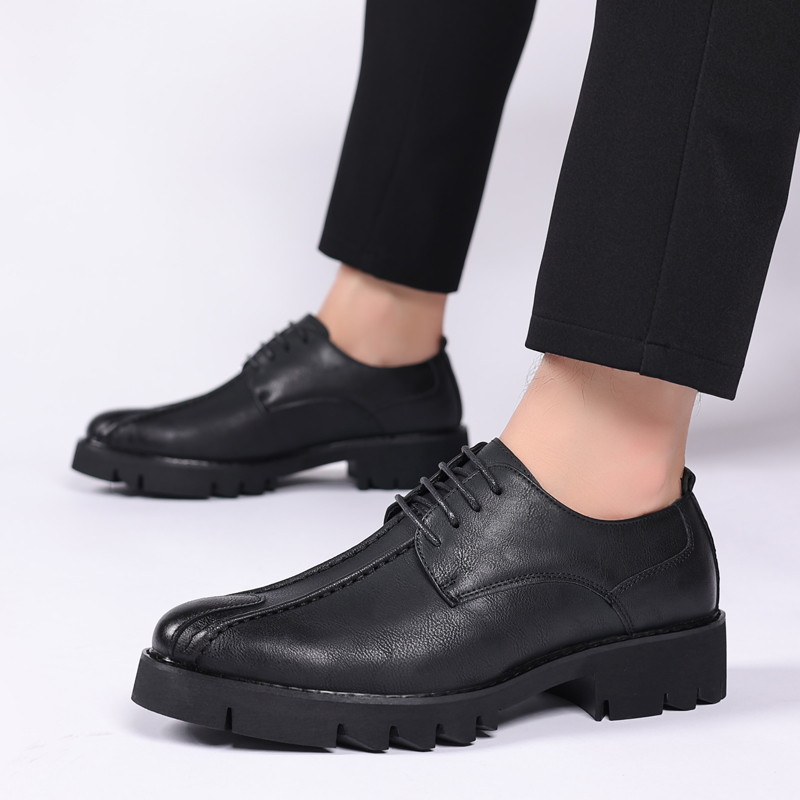 10cm height increasing cowhide - Men Shoes Office ulasan dan harga
