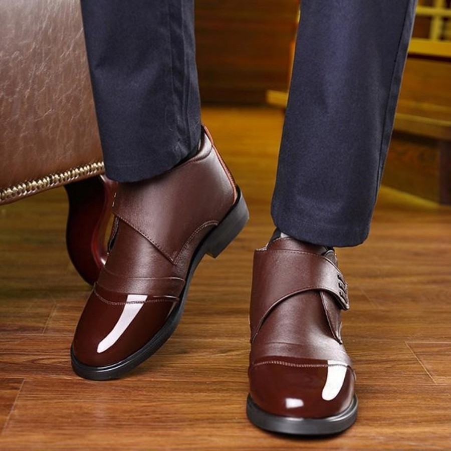 Men's Winter Warm-Lined Chelse - Men Shoes Online ulasan dan harga