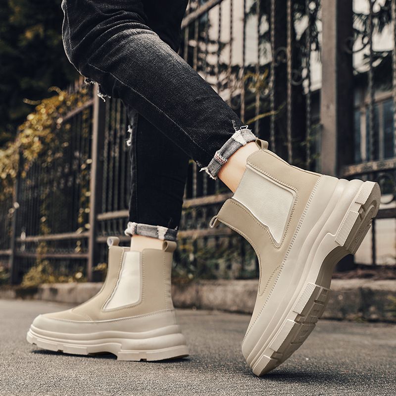 Men Chelsea Boots British Styl - Men Shoes Online ulasan dan harga