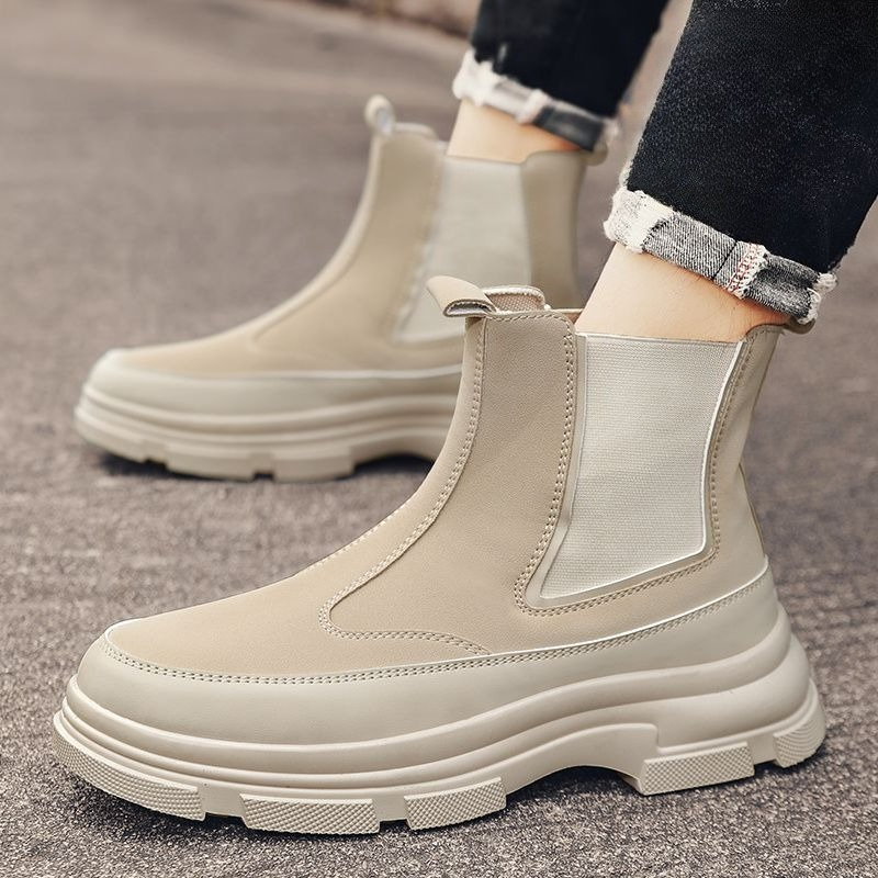Men Chelsea Boots British Styl - Men Shoes Online ulasan dan harga